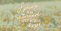 Spring Hope Quote Facebook Ad