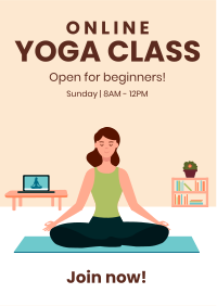 Online Yoga Flyer