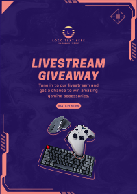 Livestream Giveaway Poster