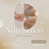 Elegant Nail Salon Services Linkedin Post