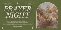 Rustic Prayer Night Twitter Post