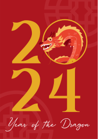 Dragon New Year Flyer