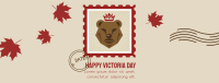 Victoria Day Bear Stamp Facebook Cover Design