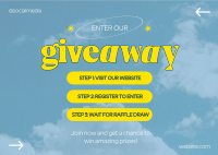 Modern Business Giveaway Postcard Design