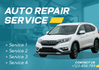 Auto Repair Service Postcard