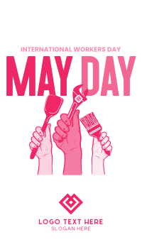 Celebrate Our Heroes on May Day Facebook Story