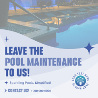 Pool Maintenance Service Linkedin Post