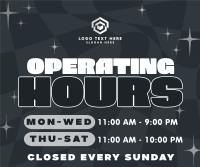 Quirky Operating Hours Facebook Post