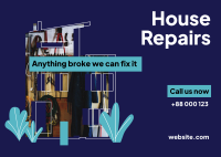 House Repairs Postcard