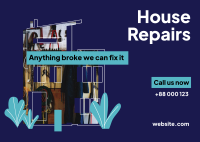 House Repairs Postcard Image Preview