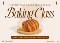 Bake Class Chocolate Postcard Design