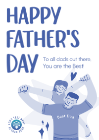 Best Dad Flyer | Instantly Create a Best Dad Flyer | Design.com