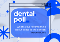 Dental Care Poll Postcard