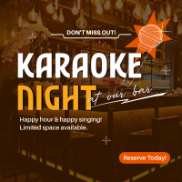 Reserve Karaoke Bar Instagram Post