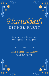 Hannukah Celebration Invitation Design