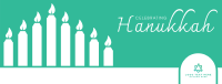 Celebrating Hanukkah Candles Facebook Cover