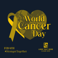 World Cancer Day Heart Linkedin Post