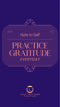 Positive Self Note Facebook Story