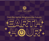 Earth Hour Retro Facebook Post