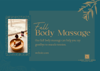 Luxe Body Massage Postcard