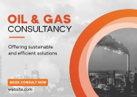 Oil And Gas Consultancy Postcard example 4