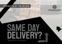 Reliable Delivery Courier Postcard
