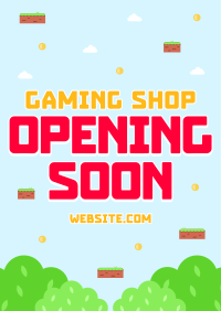 Game Shop Opening Flyer