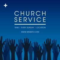 Church Worship Instagram Post Design