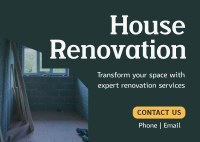 Simple Home Renovation Postcard