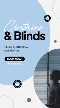 Curtains & Blinds Installation Instagram Story