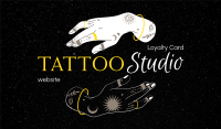 Tattoo Studio Art Business Card Design