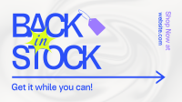 Back In Stock Minimalist Animation
