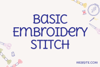 Cute Embroidery Shop Pinterest Cover