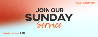 Sunday Service Facebook Cover Image Preview