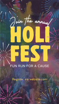 Holi Fest Fun Run YouTube Short