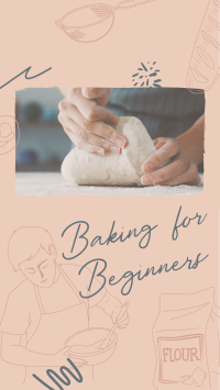 Beginner Baking Class Facebook Story