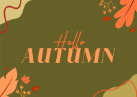 Yo! Ho! Autumn Postcard Design