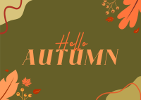 Autumn Greetings Postcard example 2