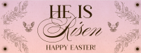 Rustic Easter Sunday Facebook Cover Image Preview