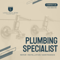 Plumbing Specialist Instagram Post