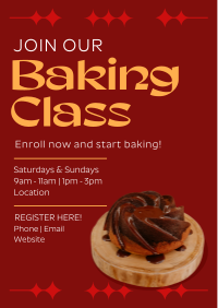 Bake Class Register Flyer Design