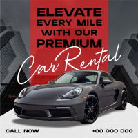 Modern Premium Car Rental Instagram Post Design