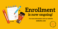 Enrollment Is Now Ongoing Twitter Post