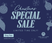 Christmas Holiday Shopping Sale Facebook Post