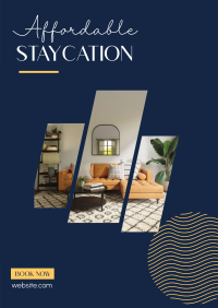 Affordable Staycation Poster