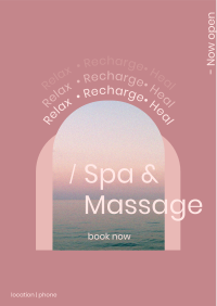 Relax  Recharge Heal Flyer