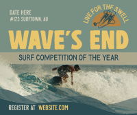 Surfing Competition Facebook Post Design