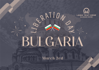 Bulgaria Liberation Day Postcard