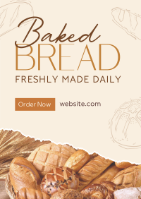 Baked Bread Bakery Poster