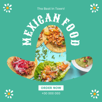 The Best In Town Taco Instagram Post Design